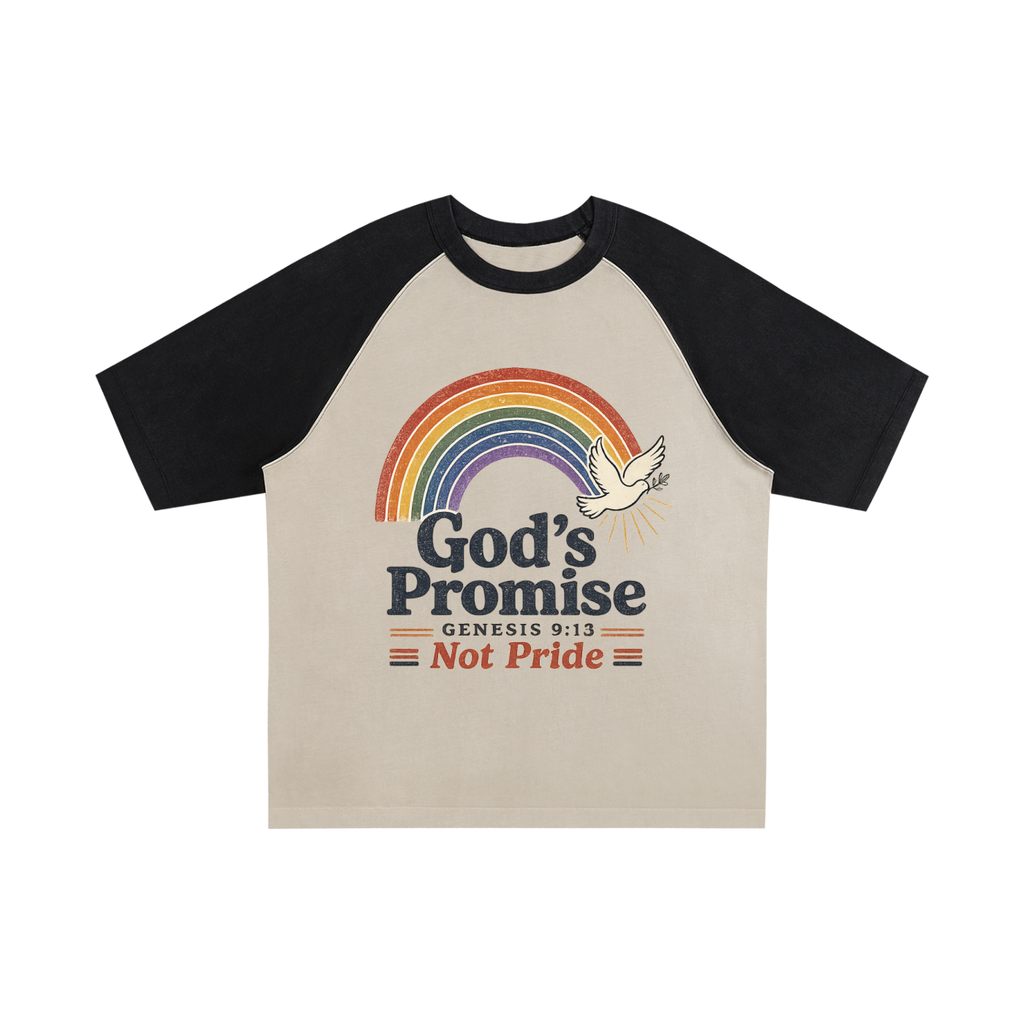 Color-Blocked Raglan Sleeve T-Shirt