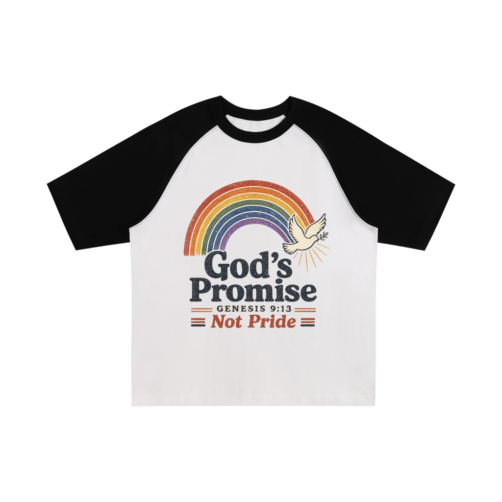 Color-Blocked Raglan Sleeve T-Shirt