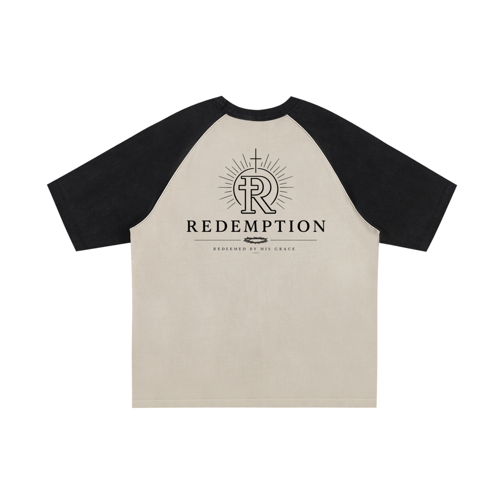 Color-Blocked Raglan Sleeve T-Shirt
